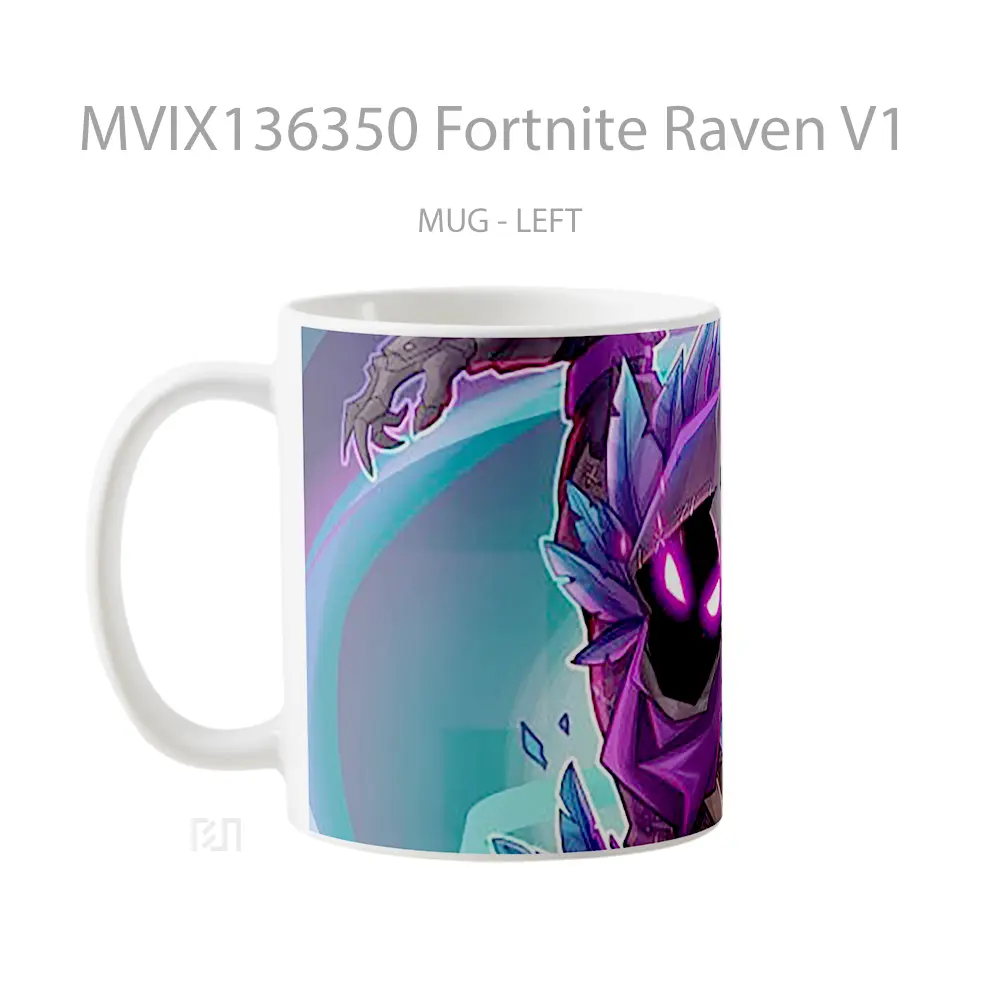 Mug Fortnite Raven V1 Cangkir Gamer - All-side / Desain