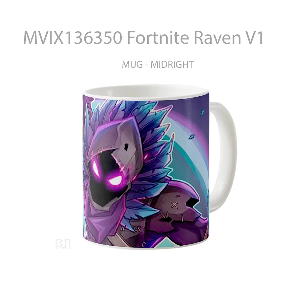 Mug Fortnite Raven V1 Cangkir Gamer - All-side / Desain