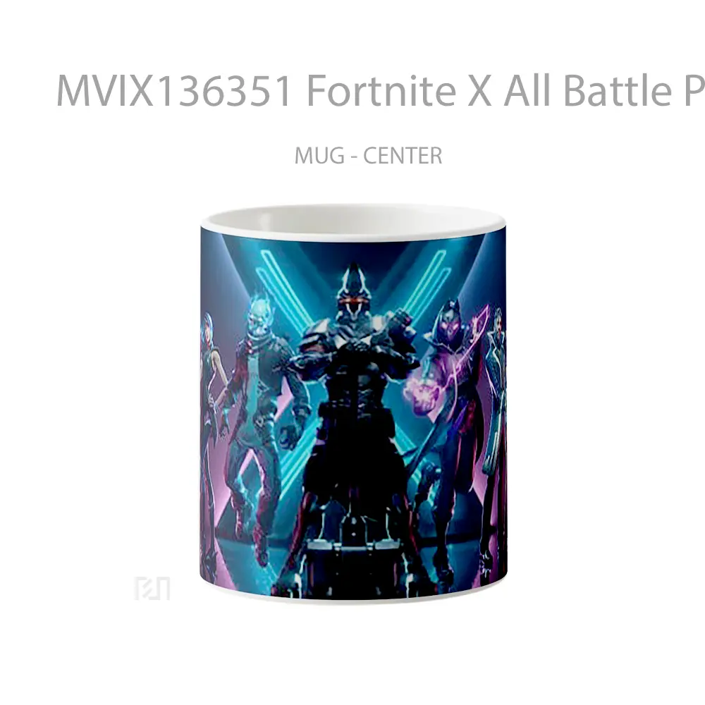 Mug Fortnite X All Battle Pass Skins Outfits Season 10 Cangkir Gamer
