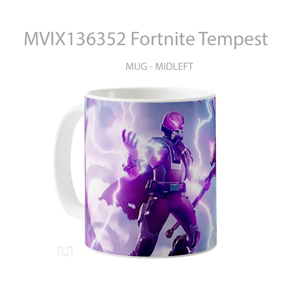 Mug Fortnite Tempest Cangkir Gamer - All-side / Desain