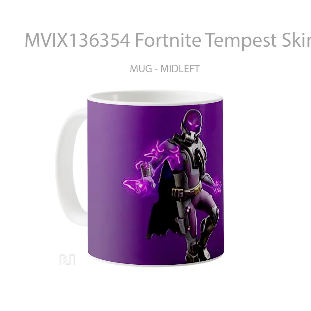 Mug Fortnite Tempest Skin Outfit Cangkir Gamer - All-side / Desain
