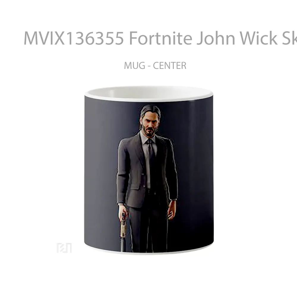 Mug Keramik Premium SNI - Mug Fortnite John Wick Skin Cangkir Gamer