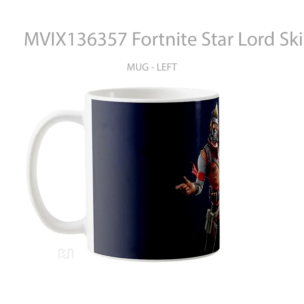 Mug Fortnite Star Lord Skin Cangkir Gamer - All-side / Desain