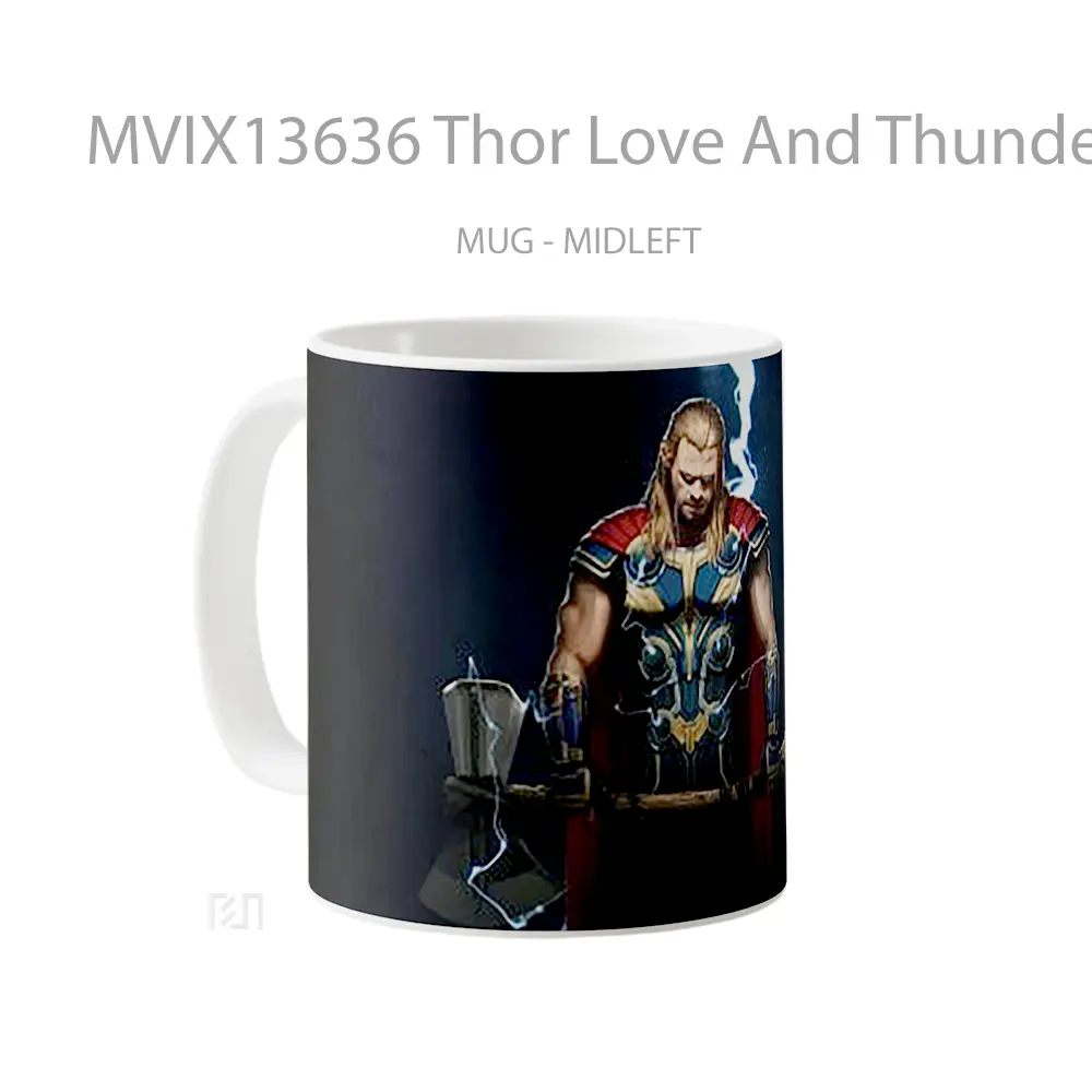 Mug Thor Love And Thunder Comic Art Gelas Superhero - All-side / Desain