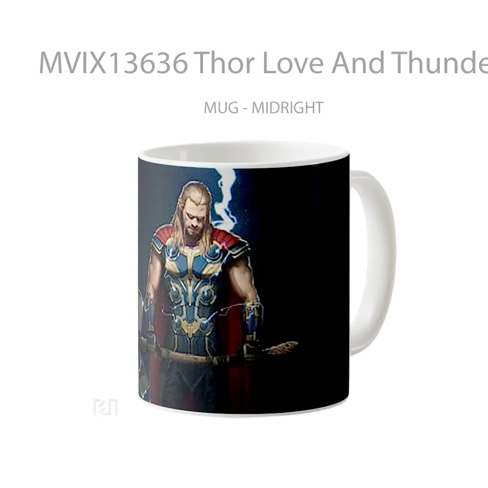 Mug Thor Love And Thunder Comic Art Gelas Superhero - All-side / Desain