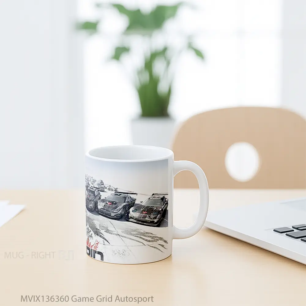 Mug Game Grid Autosport Cangkir Gamer - All-side / Desain