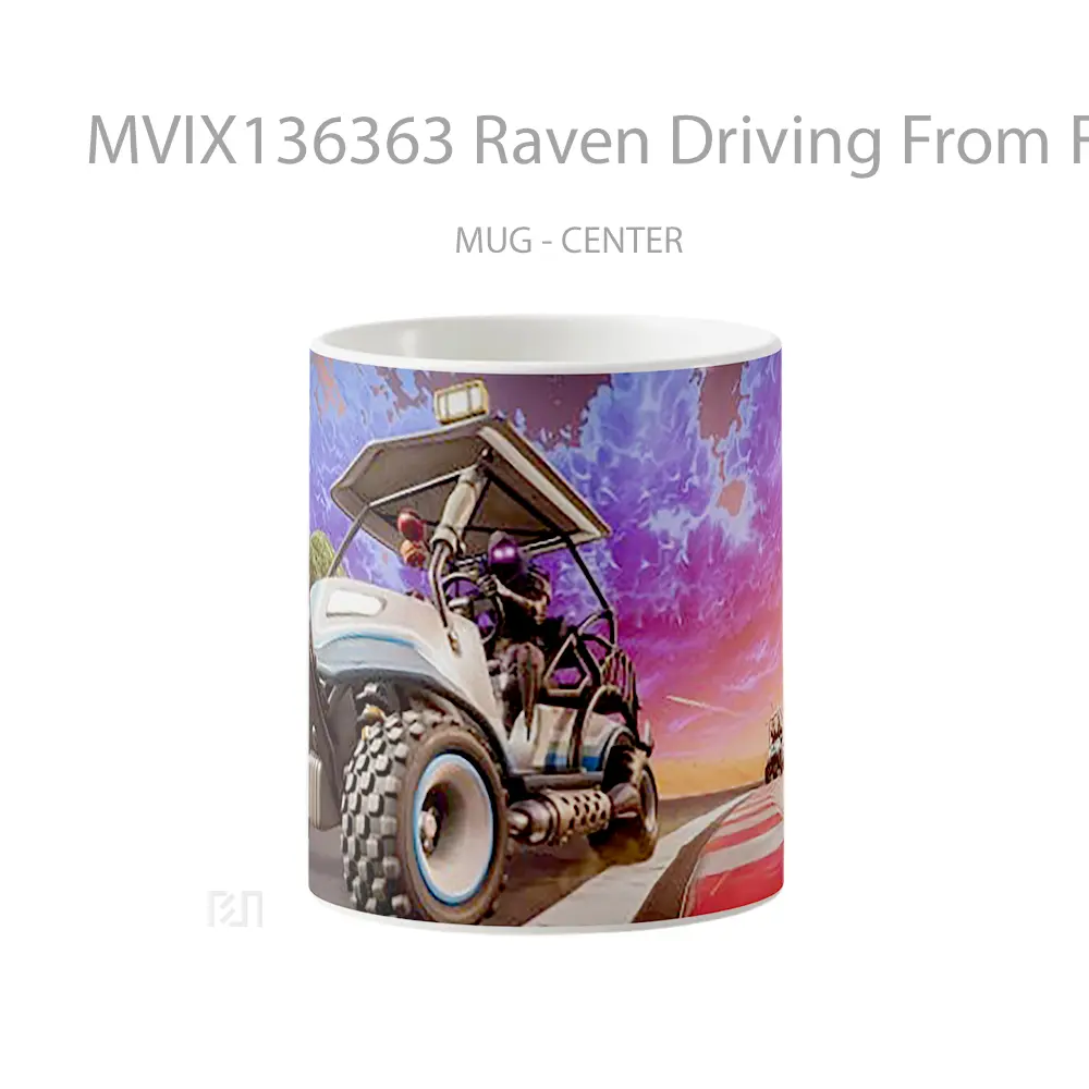 Mug Raven Driving From Fortnite Cangkir Gamer