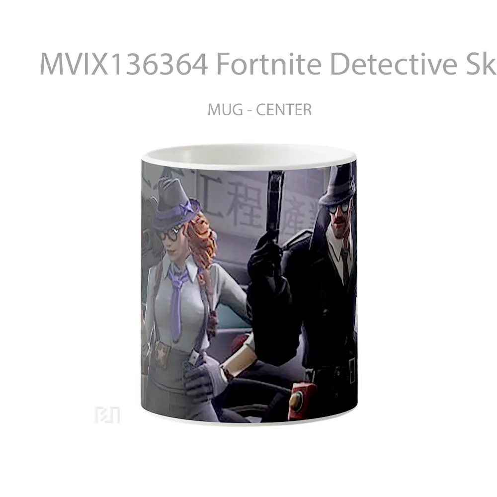 Mug Fortnite Detective Skins Cangkir Gamer