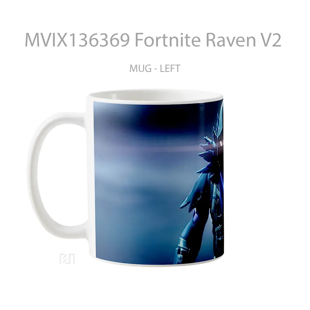 Mug Fortnite Raven V2 Cangkir Gamer - All-side / Desain