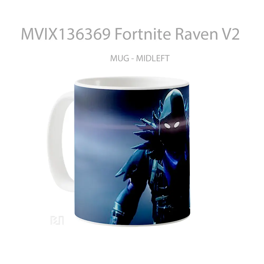Mug Fortnite Raven V2 Cangkir Gamer - All-side / Desain