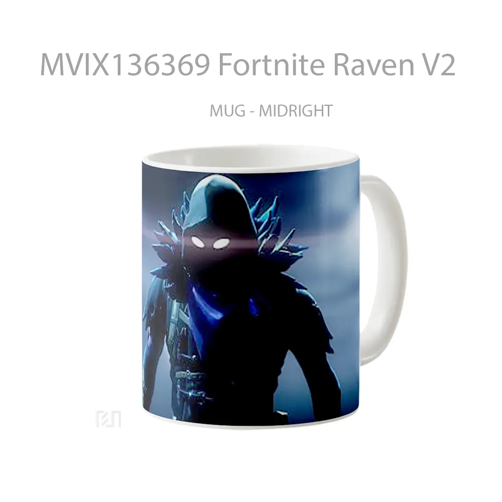 Mug Fortnite Raven V2 Cangkir Gamer - All-side / Desain