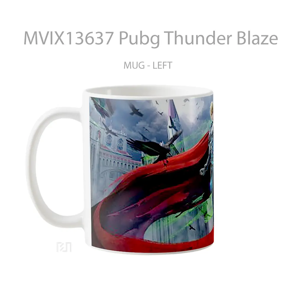 Mug Pubg Thunder Blaze Cangkir Gamer - All-side / Desain