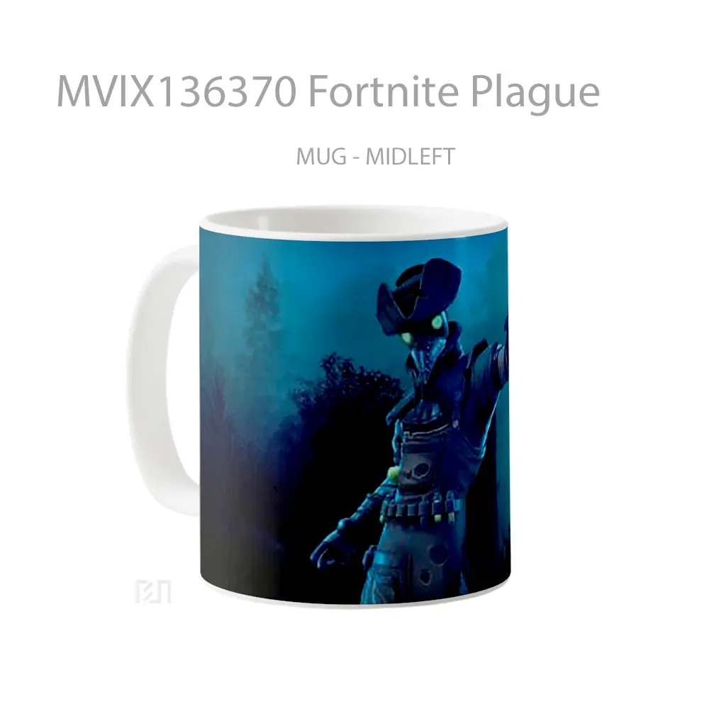 Mug Fortnite Plague Cangkir Gamer - All-side / Desain