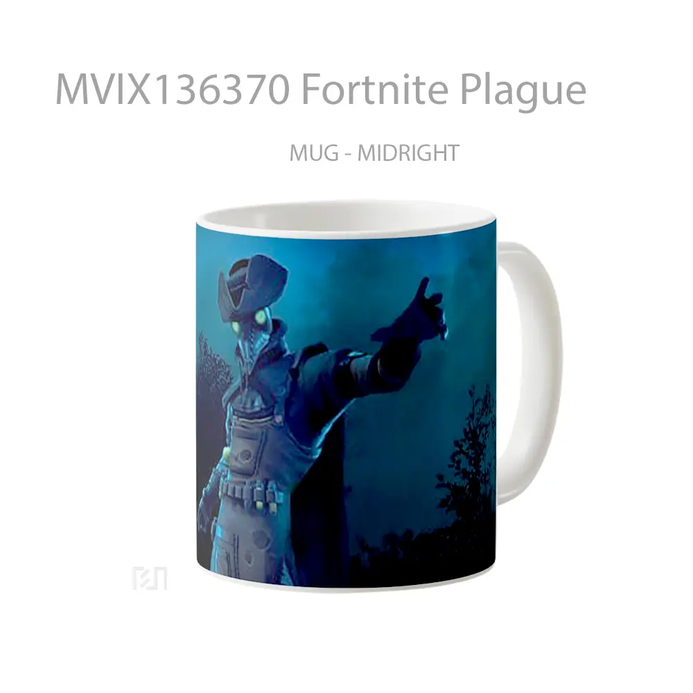 Mug Fortnite Plague Cangkir Gamer - All-side / Desain