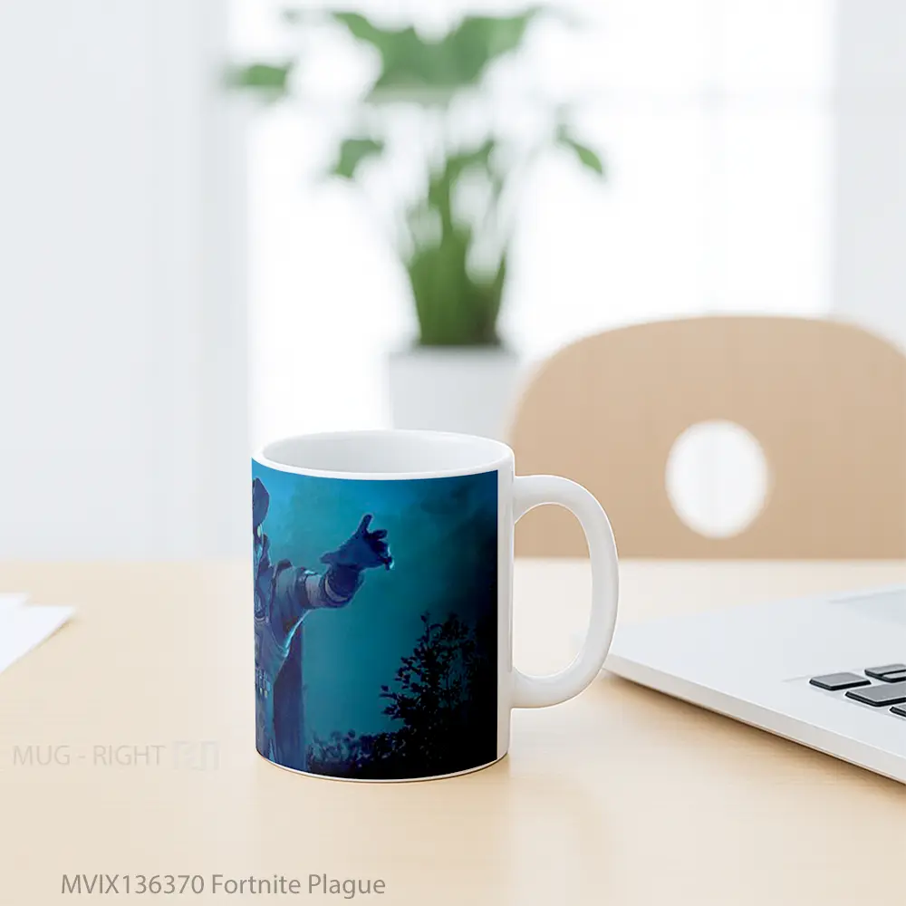 Mug Fortnite Plague Cangkir Gamer - All-side / Desain