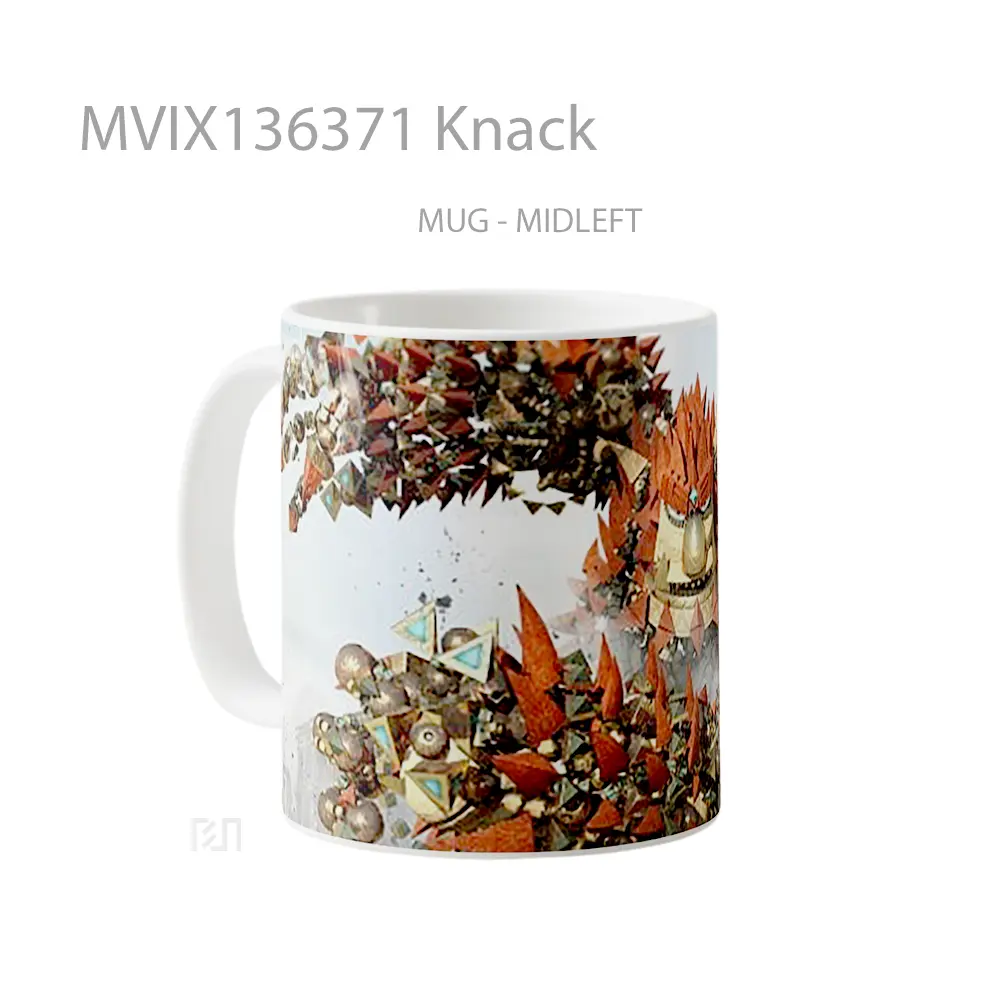 Mug Knack Gelas Keramik Unik - All-side / Desain