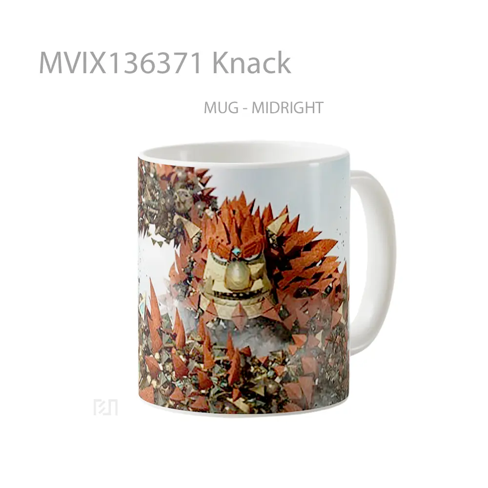 Mug Knack Gelas Keramik Unik - All-side / Desain