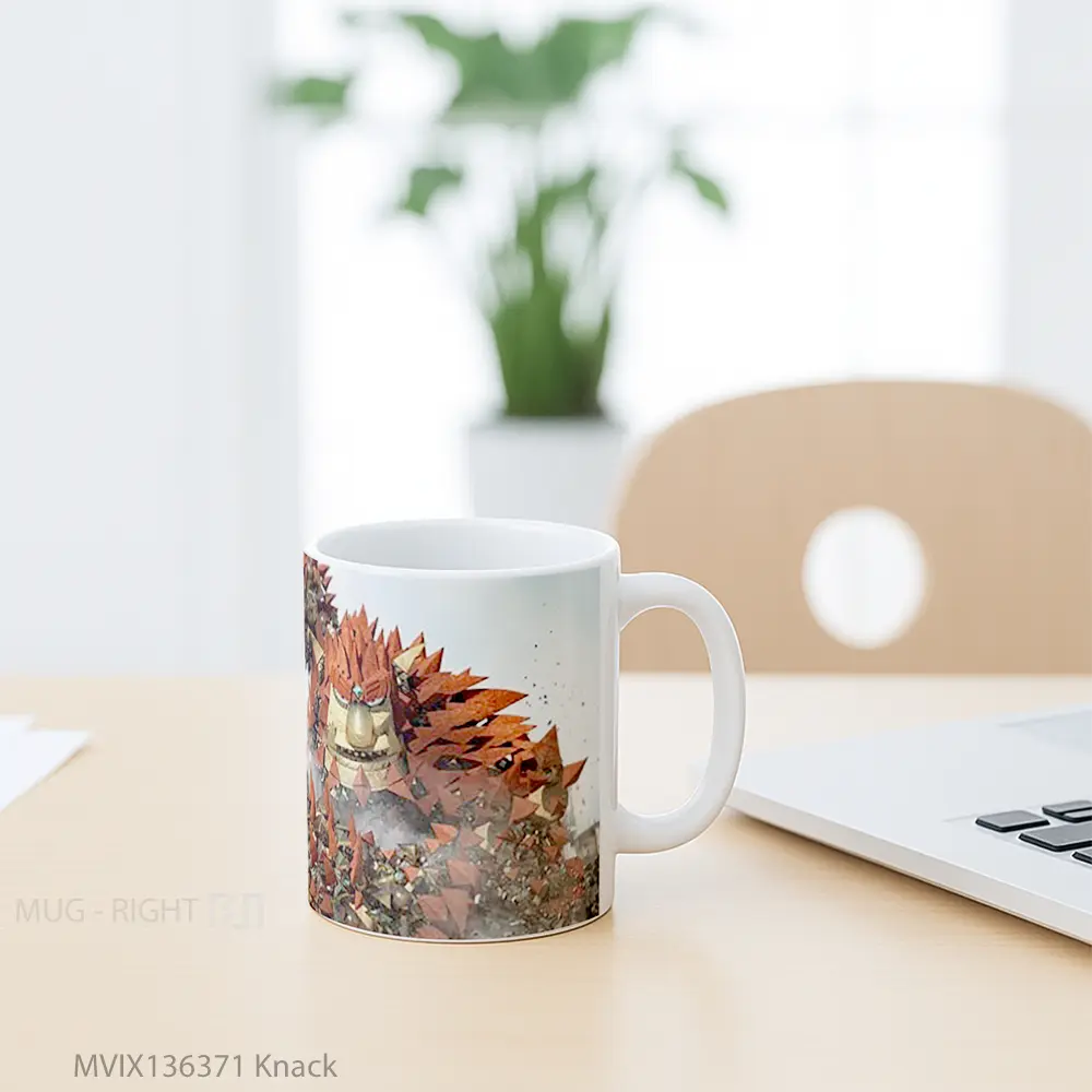 Mug Knack Gelas Keramik Unik - All-side / Desain