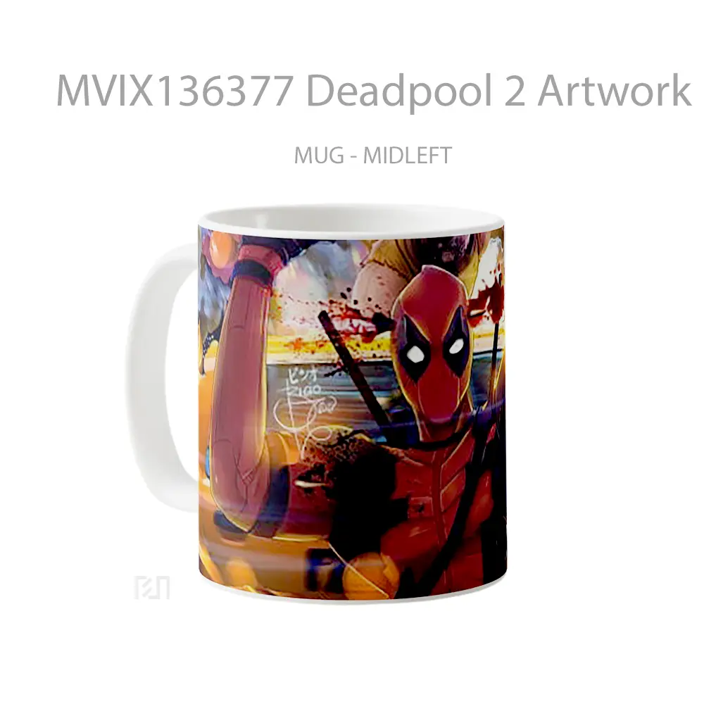 Mug Deadpool 2 Artwork Gelas Superhero - All-side / Desain