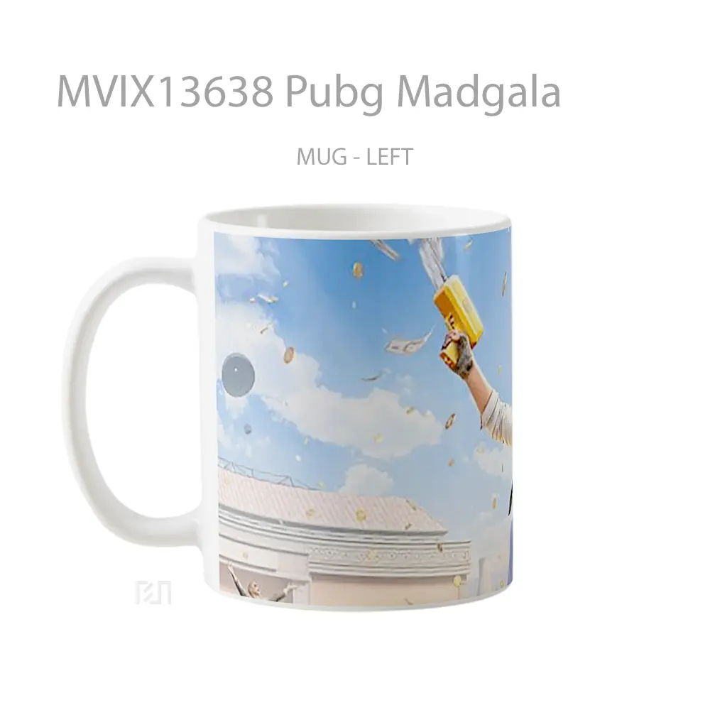 Mug Pubg Madgala Cangkir Gamer - All-side / Desain