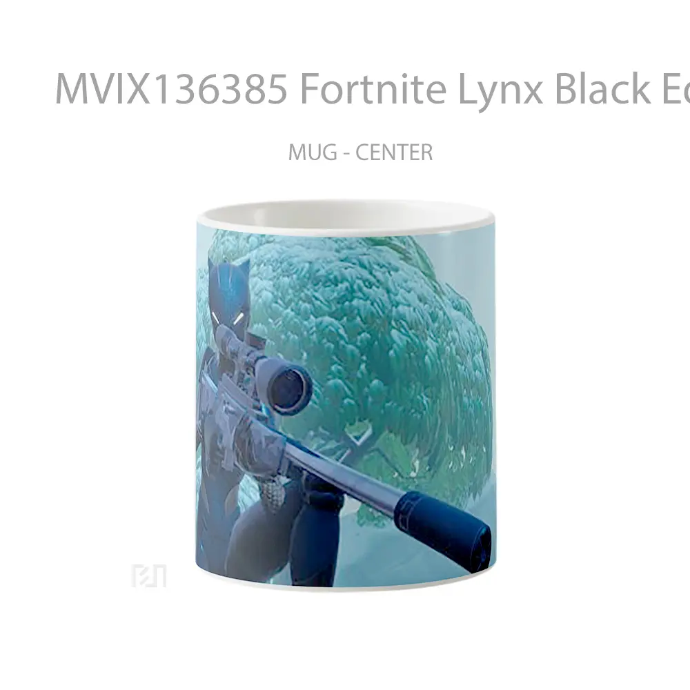 Mug Fortnite Lynx Black Edition Cangkir Gamer