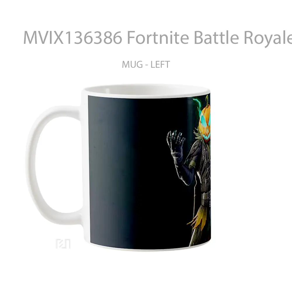 Mug Fortnite Battle Royale Halloween Cangkir Gamer - All-side / Desain
