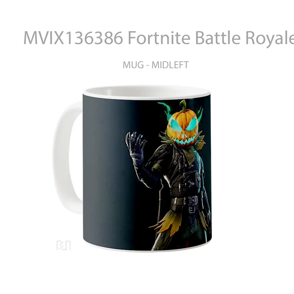 Mug Fortnite Battle Royale Halloween Cangkir Gamer - All-side / Desain