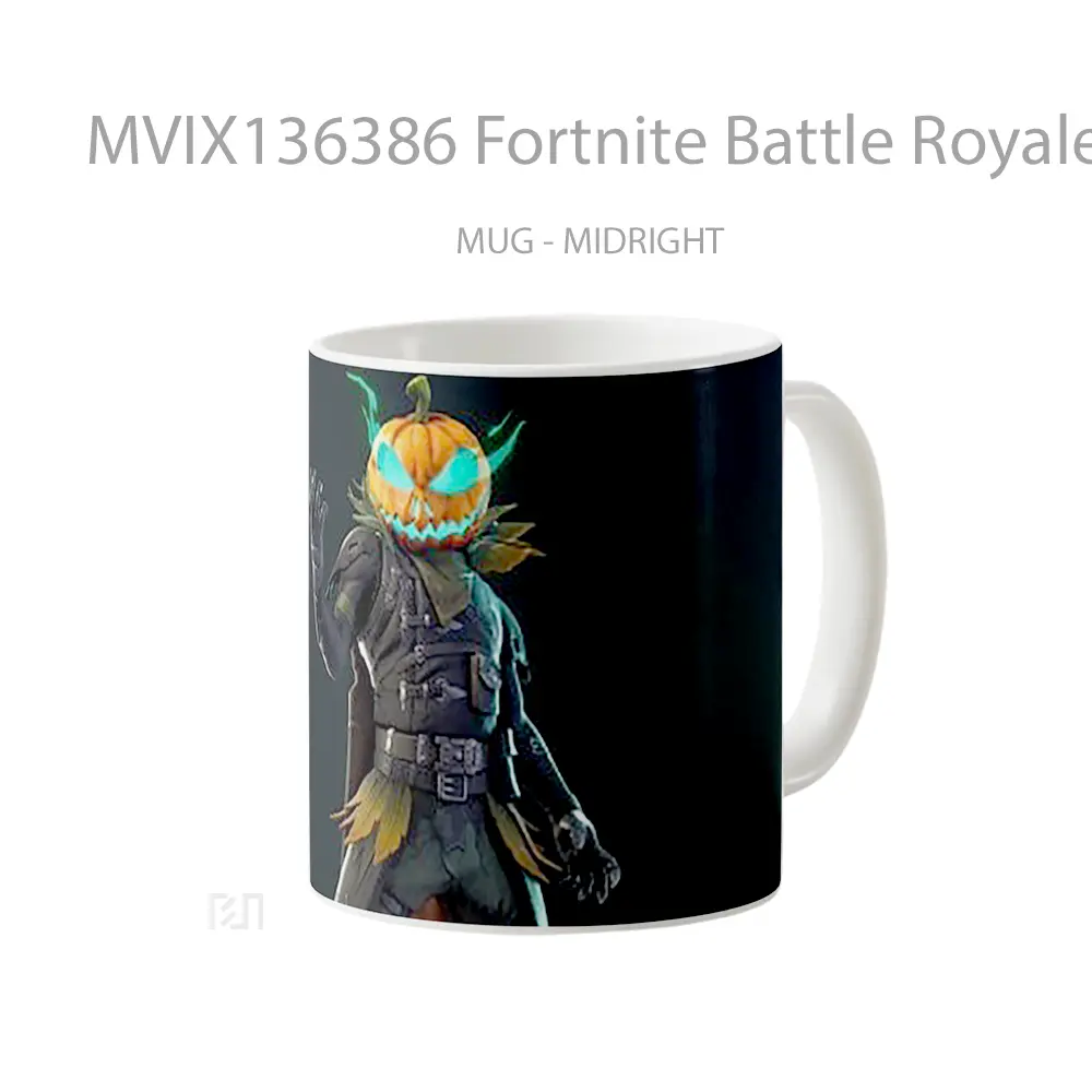 Mug Fortnite Battle Royale Halloween Cangkir Gamer - All-side / Desain