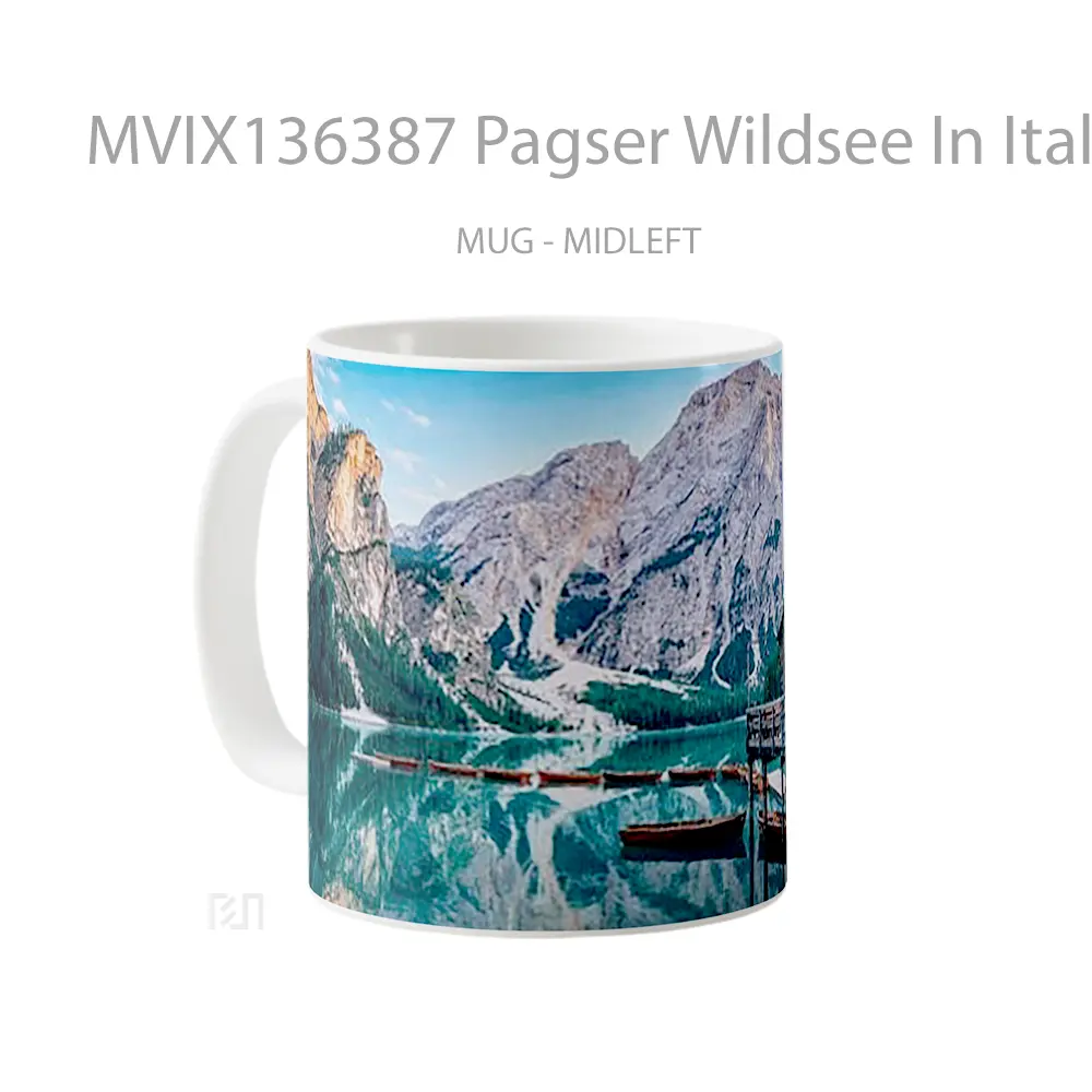Mug Pagser Wildsee In Italy Gelas Keramik Unik - All-side / Desain