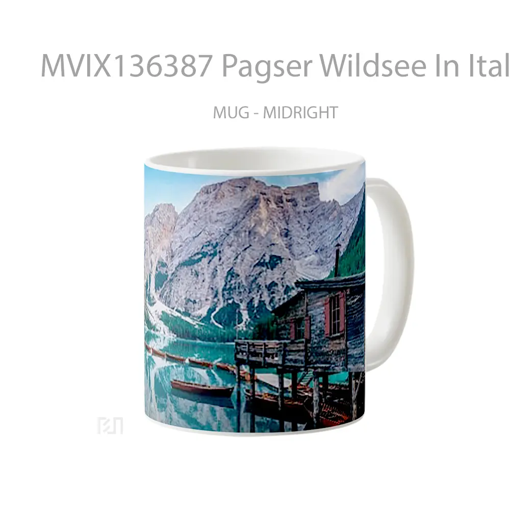 Mug Pagser Wildsee In Italy Gelas Keramik Unik - All-side / Desain
