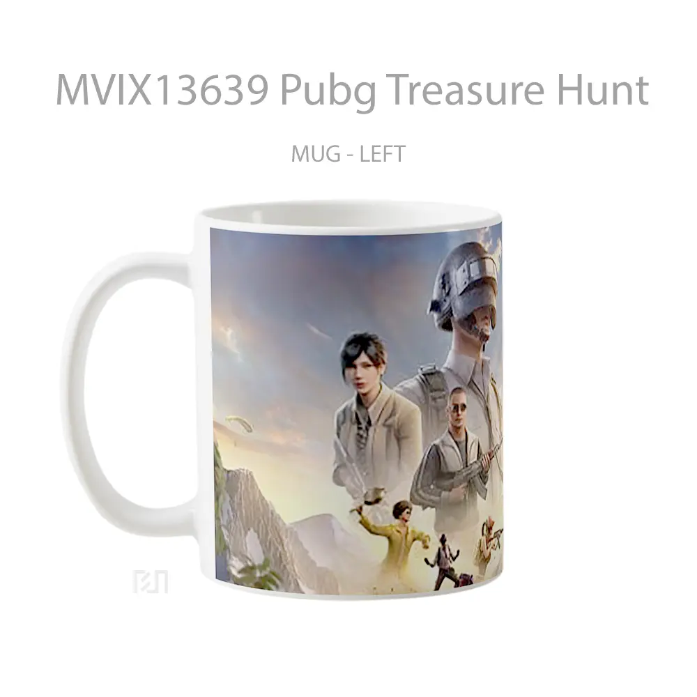 Mug Pubg Treasure Hunt Cangkir Gamer - All-side / Desain