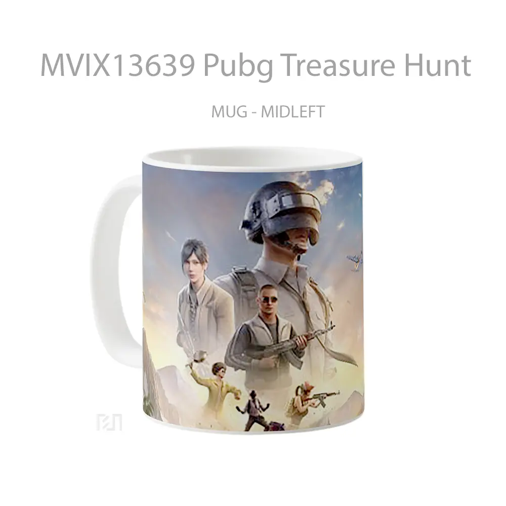 Mug Pubg Treasure Hunt Cangkir Gamer - All-side / Desain
