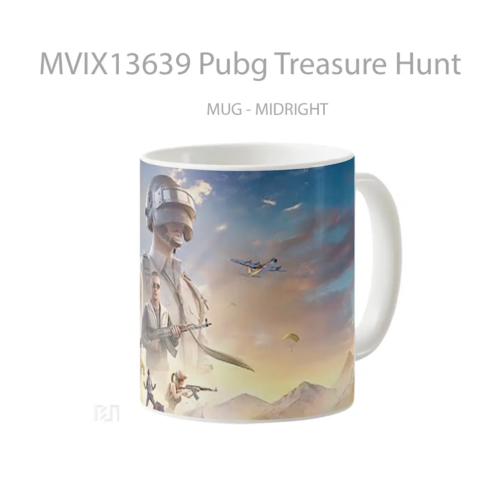 Mug Pubg Treasure Hunt Cangkir Gamer - All-side / Desain