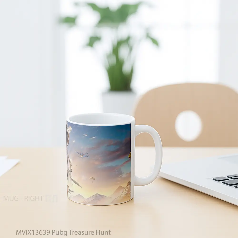 Mug Pubg Treasure Hunt Cangkir Gamer - All-side / Desain
