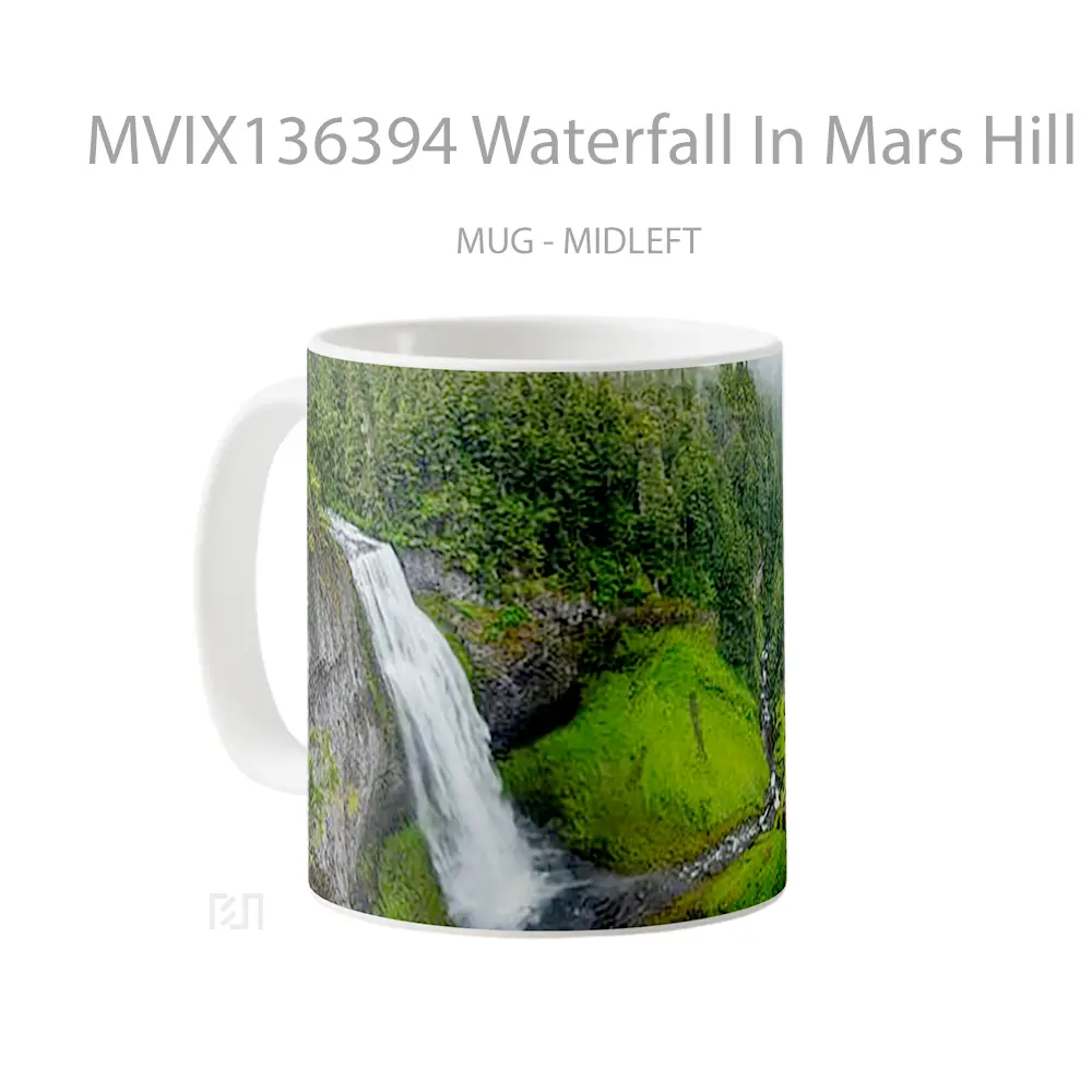 Mug Waterfall In Mars Hill North Carolina Gelas Pemandangan Alam - All-side / Desain