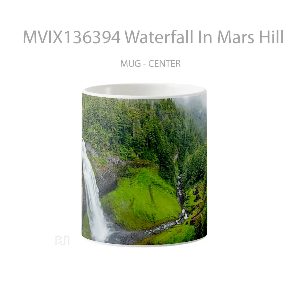 Mug Waterfall In Mars Hill North Carolina Gelas Pemandangan Alam