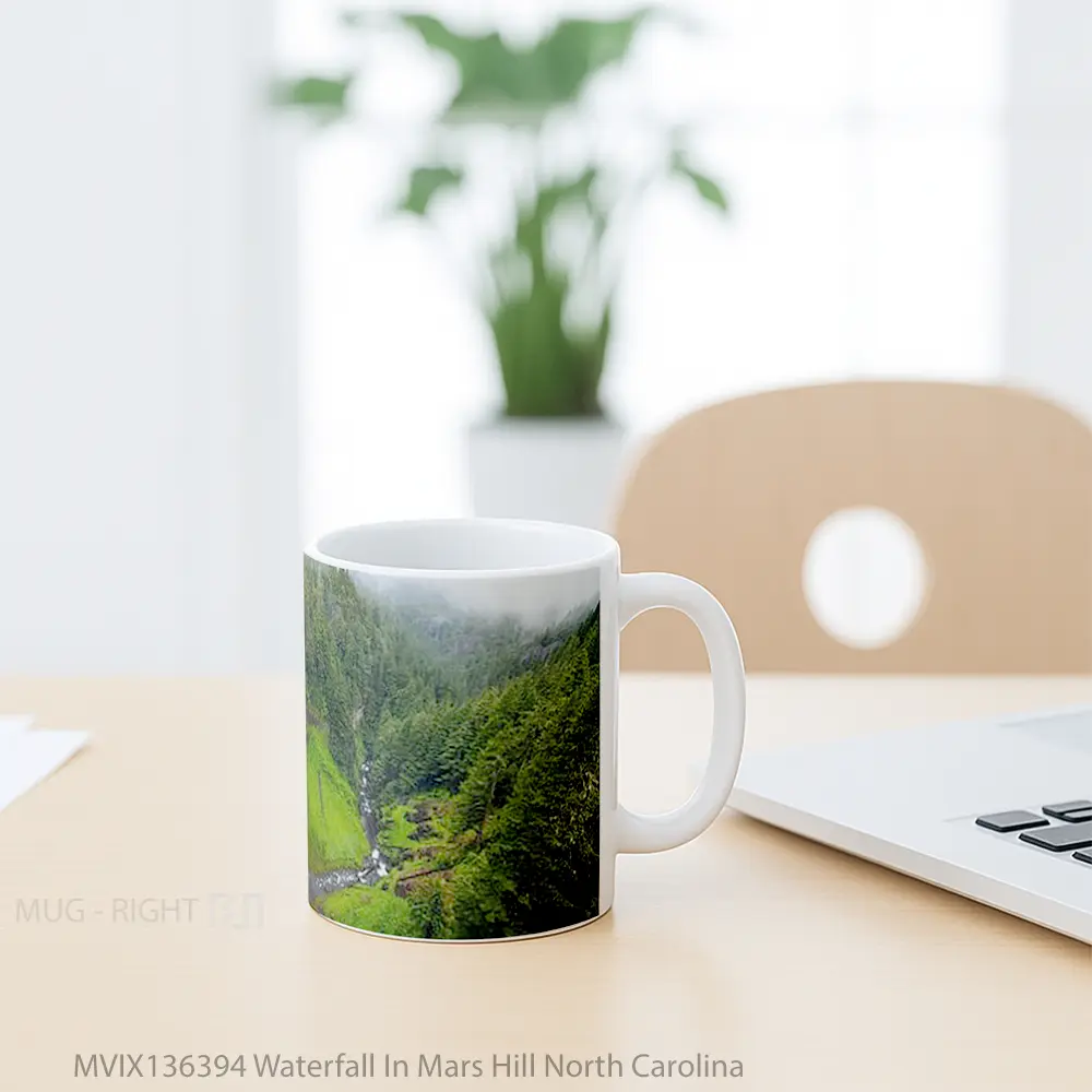 Mug Waterfall In Mars Hill North Carolina Gelas Pemandangan Alam - All-side / Desain