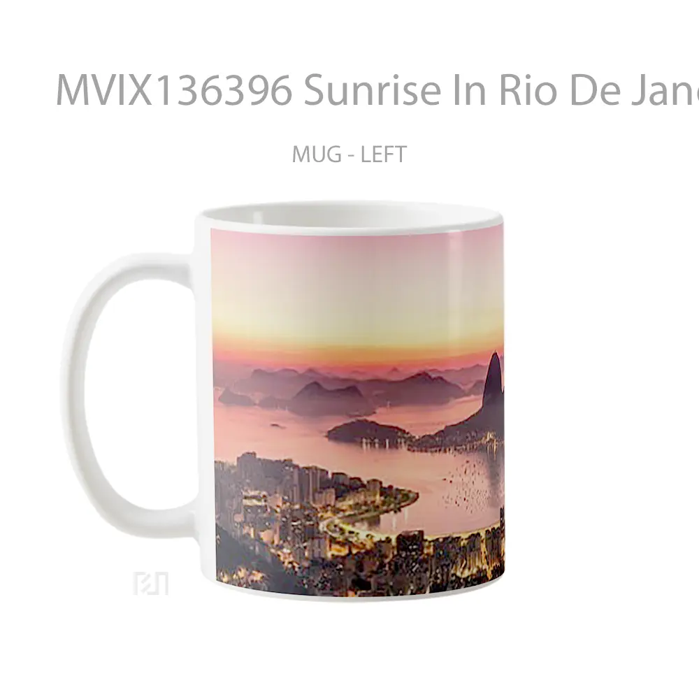 Mug Sunrise In Rio De Janeiro Gelas Pemandangan Alam - All-side / Desain