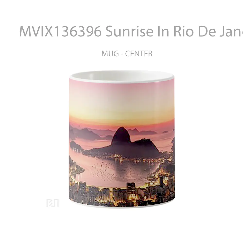Mug Sunrise In Rio De Janeiro Gelas Pemandangan Alam