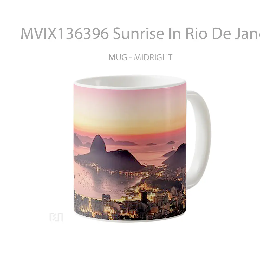 Mug Sunrise In Rio De Janeiro Gelas Pemandangan Alam - All-side / Desain