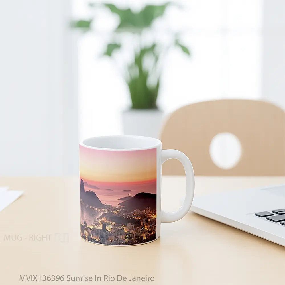 Mug Sunrise In Rio De Janeiro Gelas Pemandangan Alam - All-side / Desain