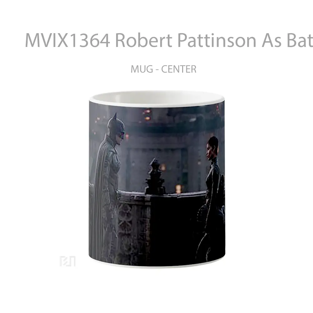 Mug Robert Pattinson As Batman And Zoe Kravitz As Catwoman Gelas Superhero