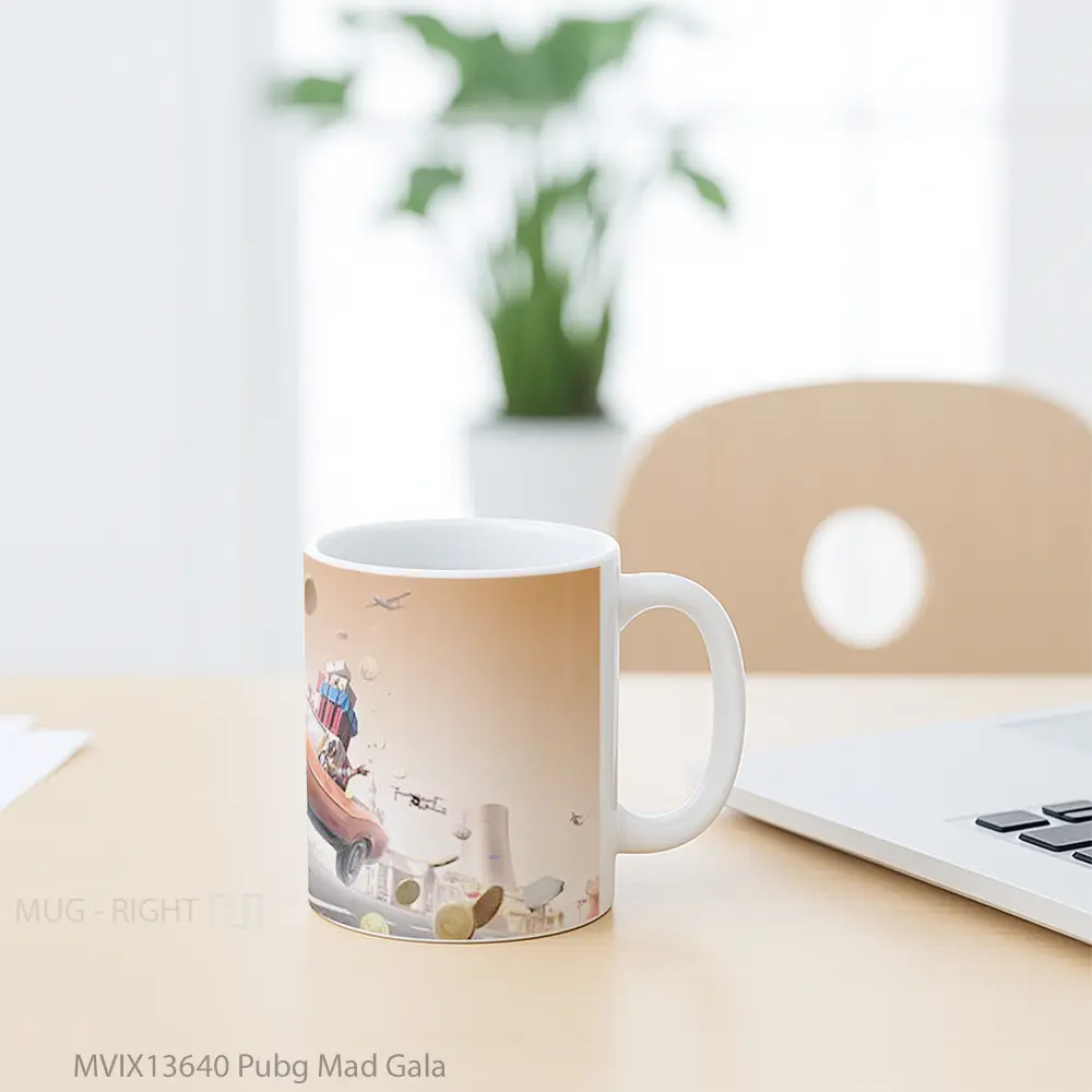 Mug Pubg Mad Gala Cangkir Gamer - All-side / Desain