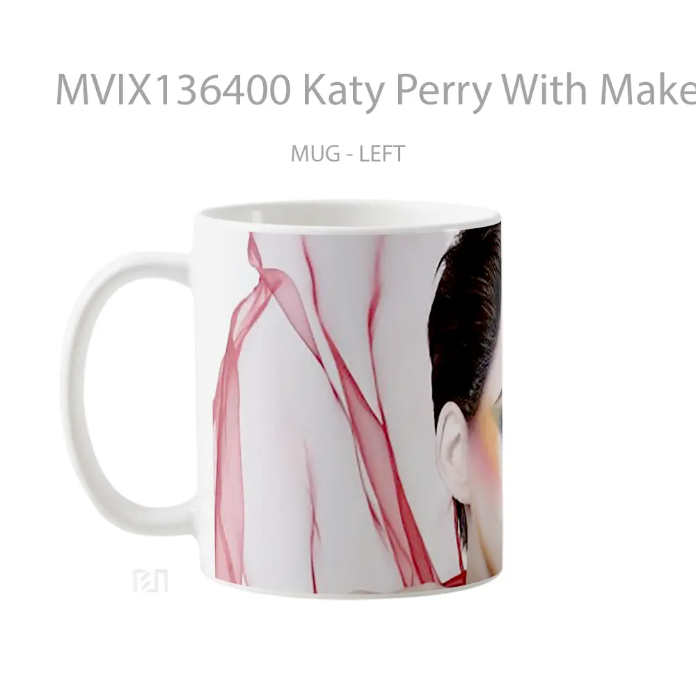 Mug Katy Perry With Makeup Gelas Keramik Unik - All-side / Desain
