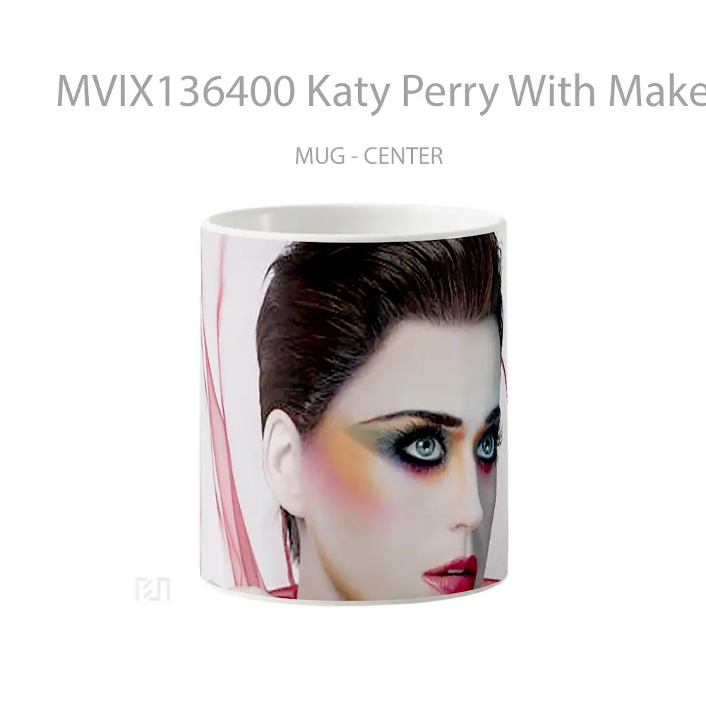 Mug Katy Perry With Makeup Gelas Keramik Unik