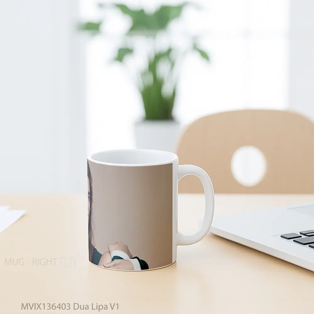 Mug Dua Lipa V1 Gelas Selebriti - All-side / Desain