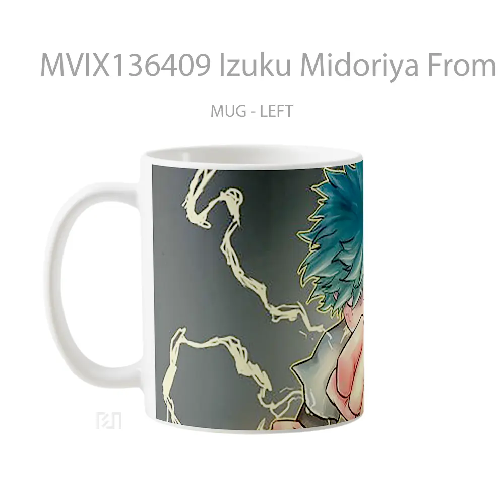 Mug Izuku Midoriya From My Hero Academia Cangkir Anime - All-side / Desain