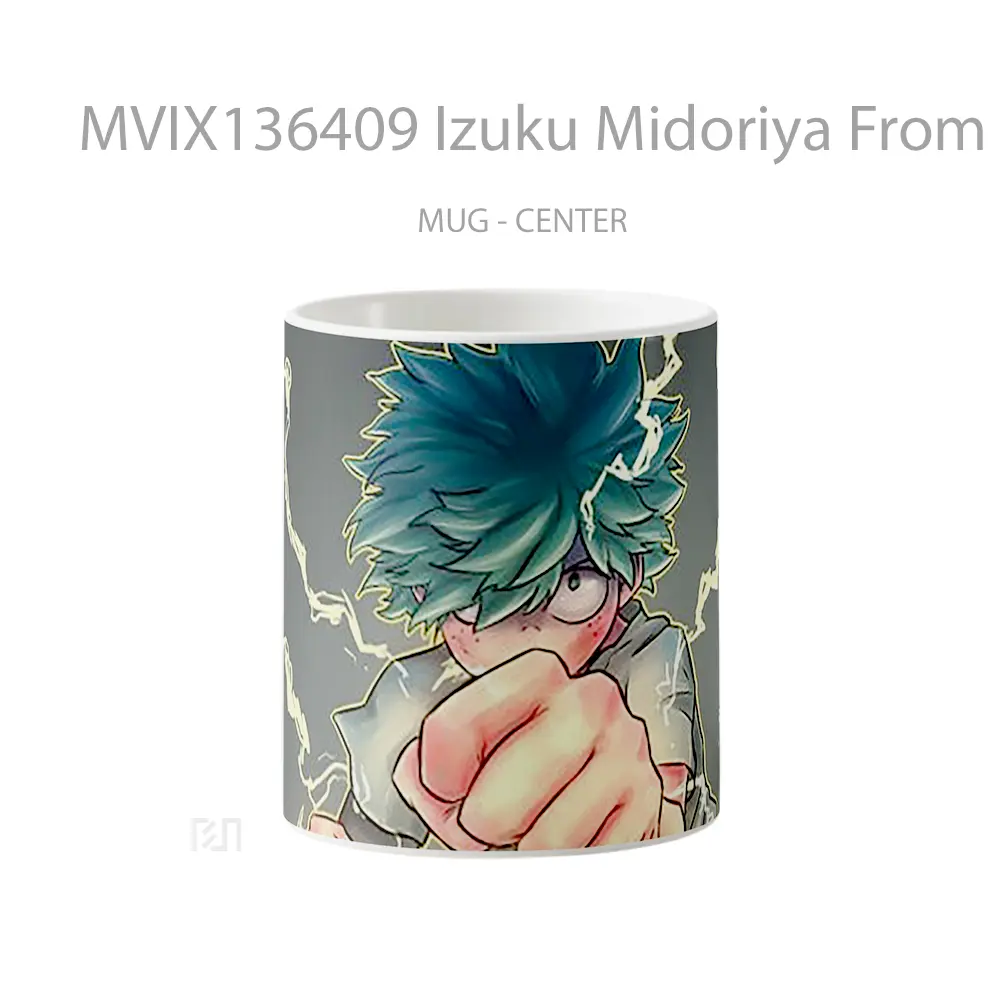 Mug Izuku Midoriya From My Hero Academia Cangkir Anime