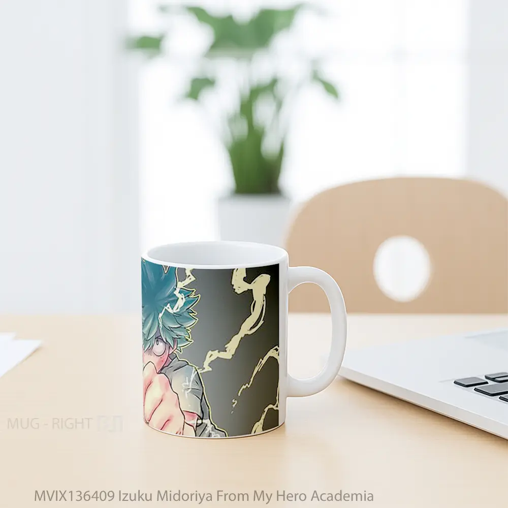 Mug Izuku Midoriya From My Hero Academia Cangkir Anime - All-side / Desain