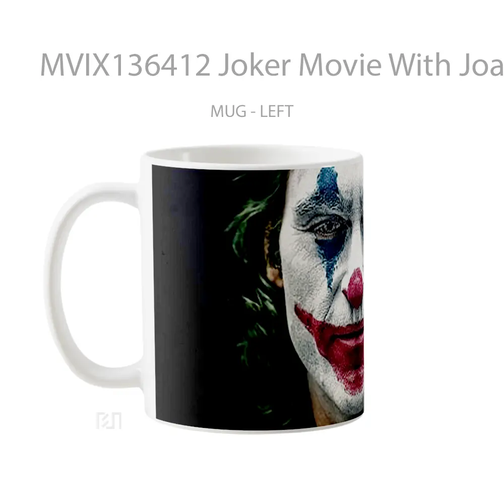 Mug Joker Movie With Joaquin Phoenix V1 Gelas Superhero - All-side / Desain